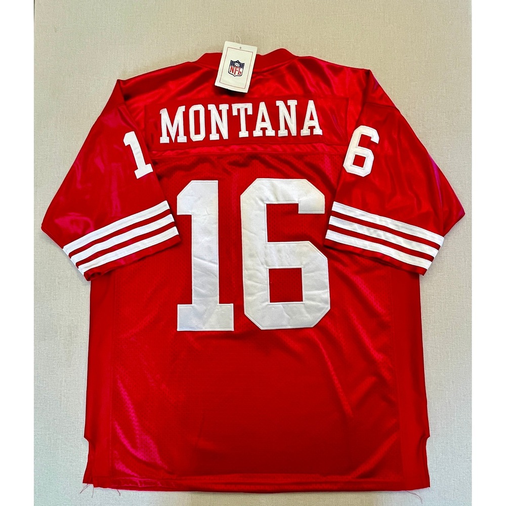 Mitchell & Ness Joe Montana 49ers 1989 Authentic Throwback Jersey 52 XXL NWT